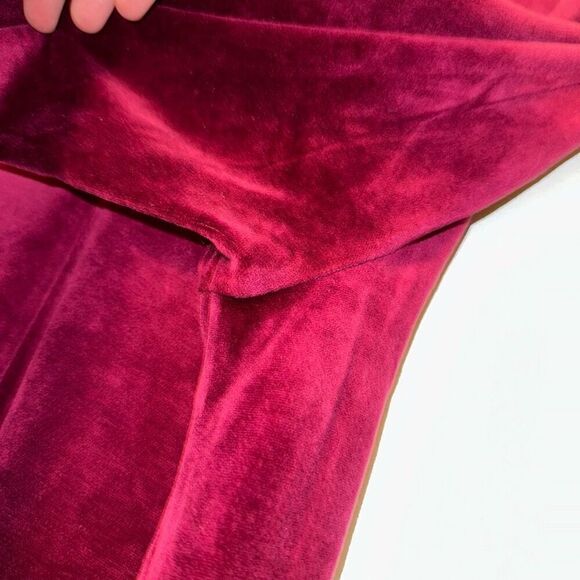 Talbots Women’s Velvet Long Sleeve Tunic Dark Raspberry Pink Red Size MP NWT - Picture 5 of 11